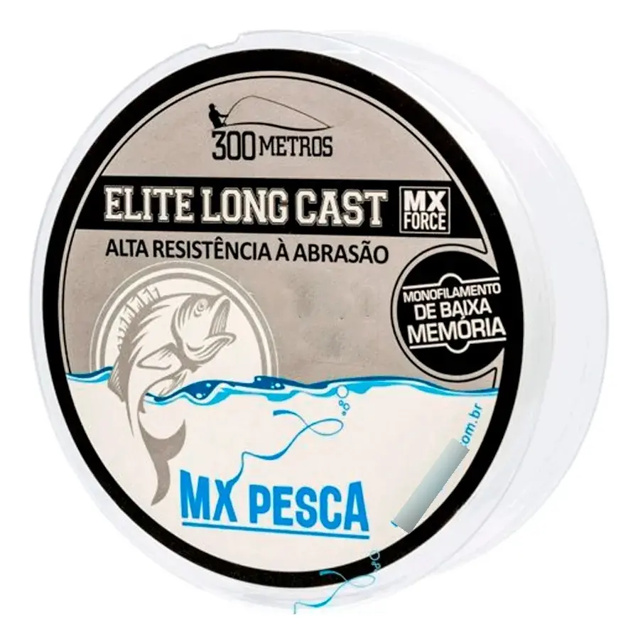 Linha Elite Long Cast Mx Pesca 300m Baixa Memoria Resistente - Imagem 3