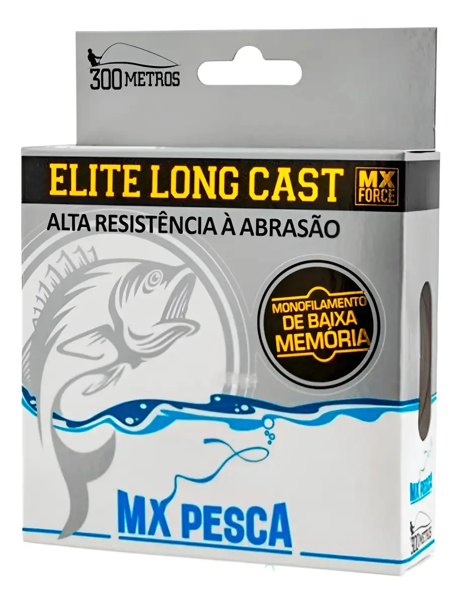 Linha Elite Long Cast Mx Pesca 300m Baixa Memoria Resistente - Imagem 7