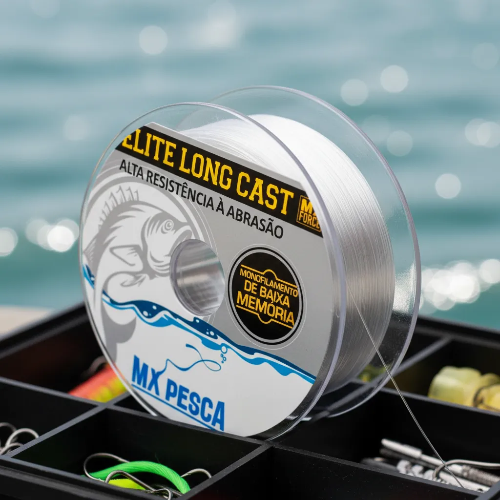 Linha Elite Long Cast Mx Pesca 300m Baixa Memoria Resistente - Imagem 6