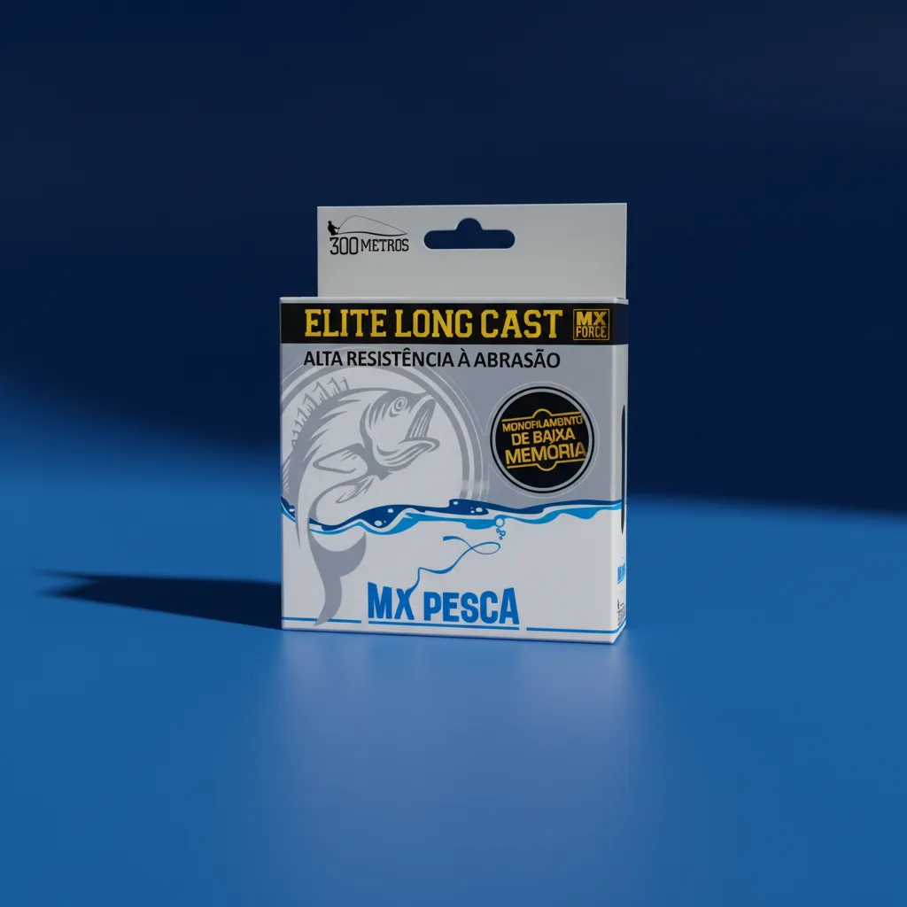 Linha Elite Long Cast Mx Pesca 300m Baixa Memoria Resistente - Imagem 4